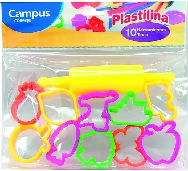 RODILLO+10 MOLDES PLASTILINA