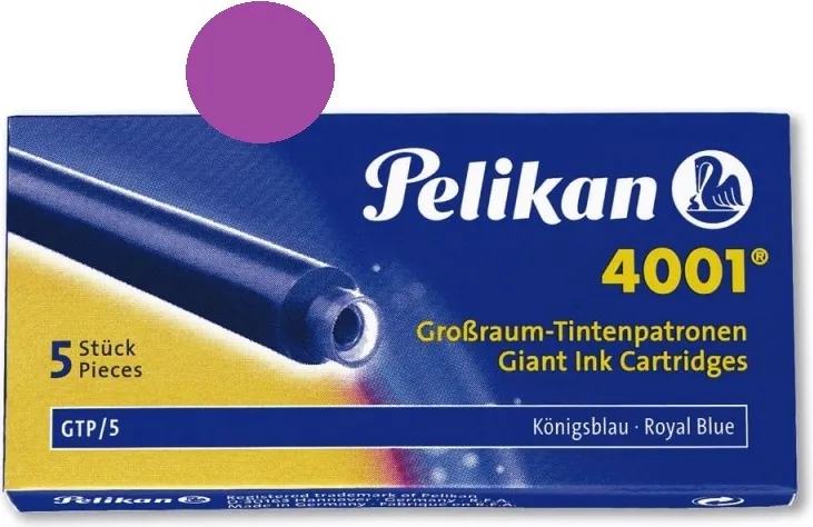 CARTUCHOS PELIKAN LARGO VIOLETA GTP/5