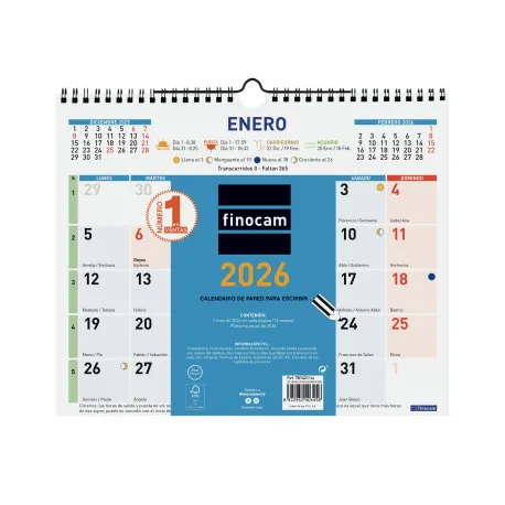 CALENDARIO PARED COLOR ESC.M 30X24,7 2026