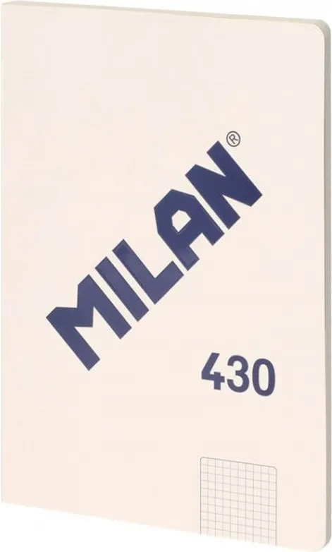 LIBRETA ENCOLADA MILAN A4 BEIGE 48H. CDO 5X5. SERIE 1918