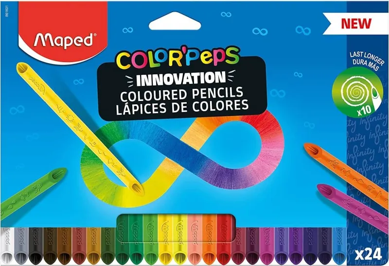 LAPIZ CERA MAPED INFINITY 24 COLORES
