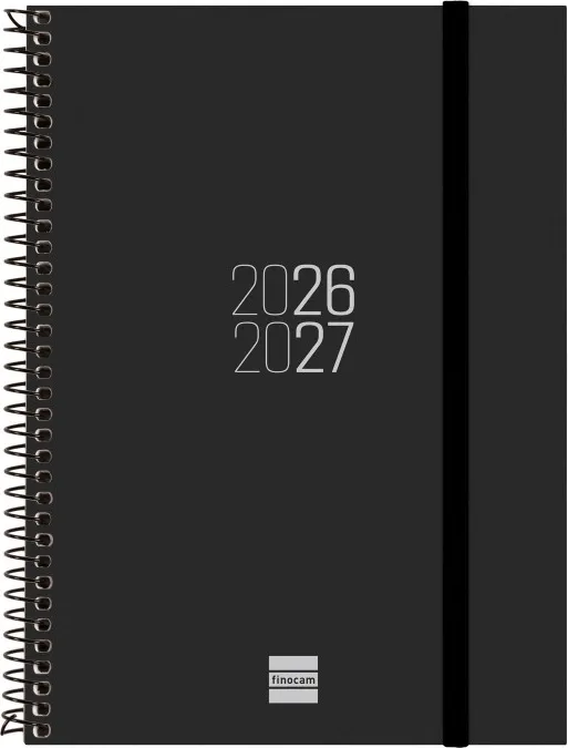 AGENDA FINOCAM ESPIRAL E10 SV NEGRO 26-27