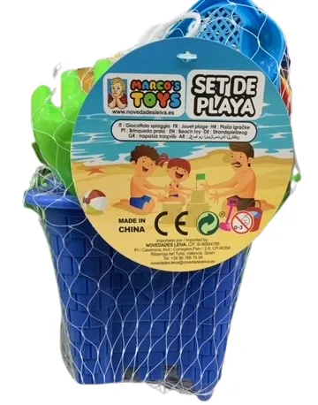 SET DE PLAYA CUBO 6 PIEZAS