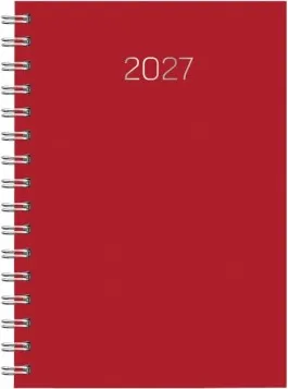 AGENDA 1DP 1/4 PREMIUM BASE WIRE´O C21-ROJO 2027