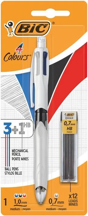 BOLIGRAFO BIC  MULTIFUNCION 3+1 C/MINAS
