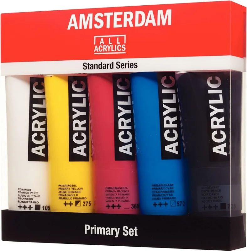 ACRÍLICOS AMSTERDAM 5 TUBOS 120ML