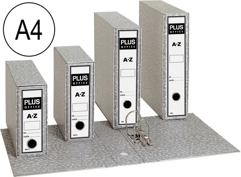 ARCHIVADOR A4 PLUS GRIS