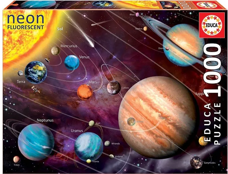 PUZZLE 1000 SISTEMA SOLAR NEON