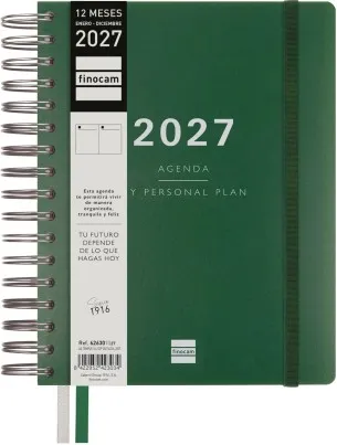 AGENDA TEMPUS 155x212 1DP 2027 VERDE