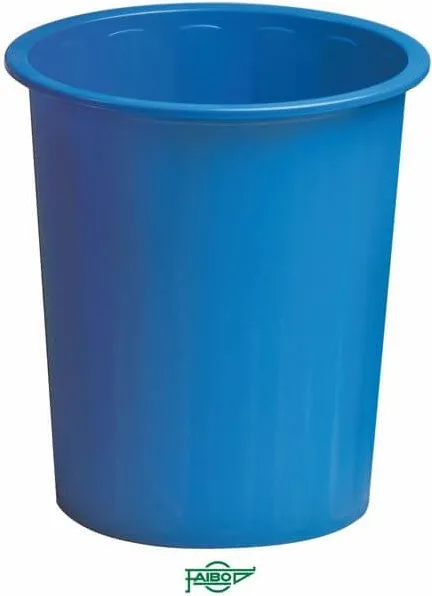 PAPELERA PLASTICO AZUL Faibo