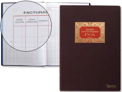 LIBRO MIQUEL RIUS Nº65 FACTURAS RECIBIDAS IVA