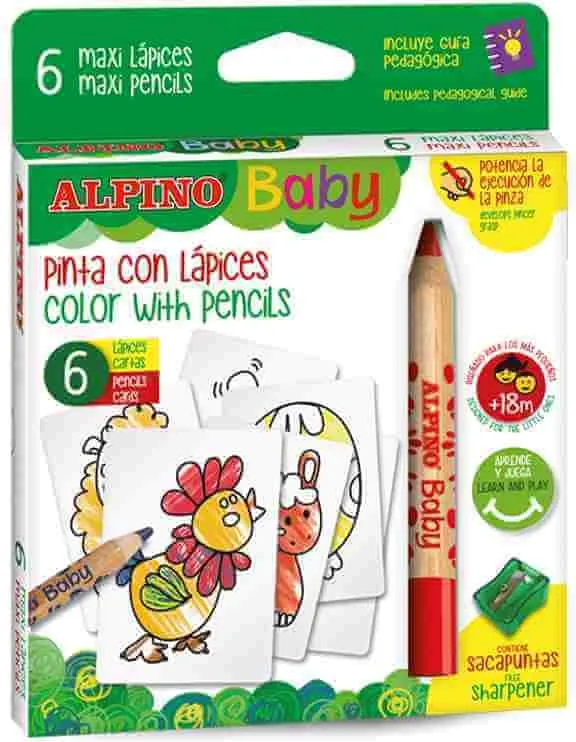 LAPICEROS ALPINO BABY 6 COLORES