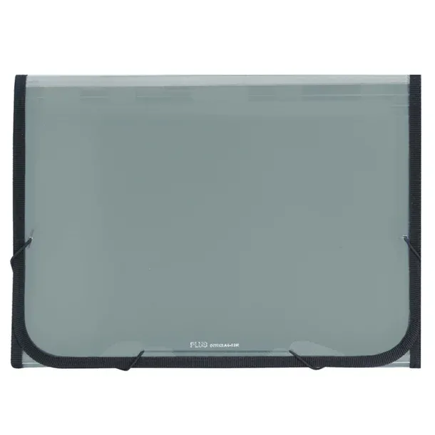 Carpeta clasificadora Plus Office A4 12 separ.GRIS MANHATTAN
