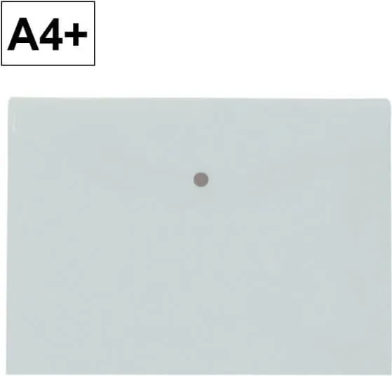 SOBRE BROCHE PP A4 TRANSPARENTE