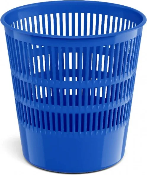 PAPELERA PLASTICO AZUL OSCURO 12 LITROS