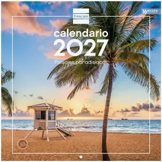 CALENDARIO PARED ESCRIBIR 30x30 PUEBLOS PARADISÍACOS 2027