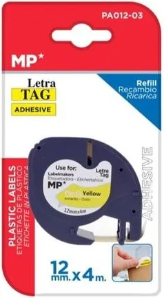 CINTA TAG PLASTICO AMARILLO