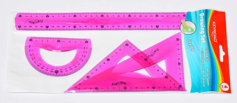 JUEGO DE REGLAS FLEXIBLE ROSA