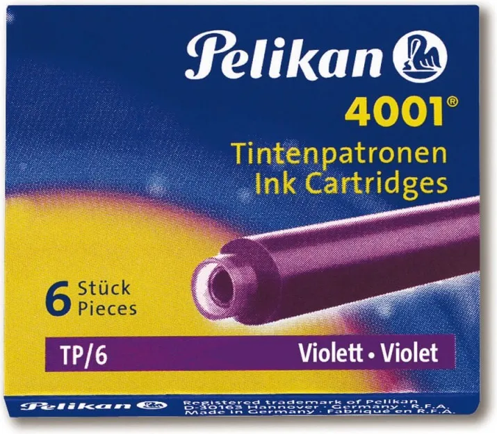 CARTUCHOS PELIKAN VIOLETA TP/6