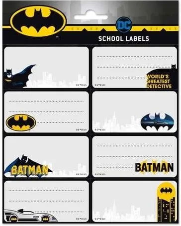 ETIQUETAS ADHESIVAS DC COMICS BATMAN
