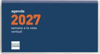 AGENDA CÓCTEL PL1 64X118 SV  AZUL 2027