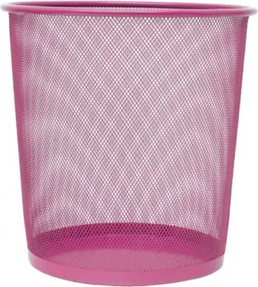 PAPELERA PLUS REJILLA 13 LITROS ROSA