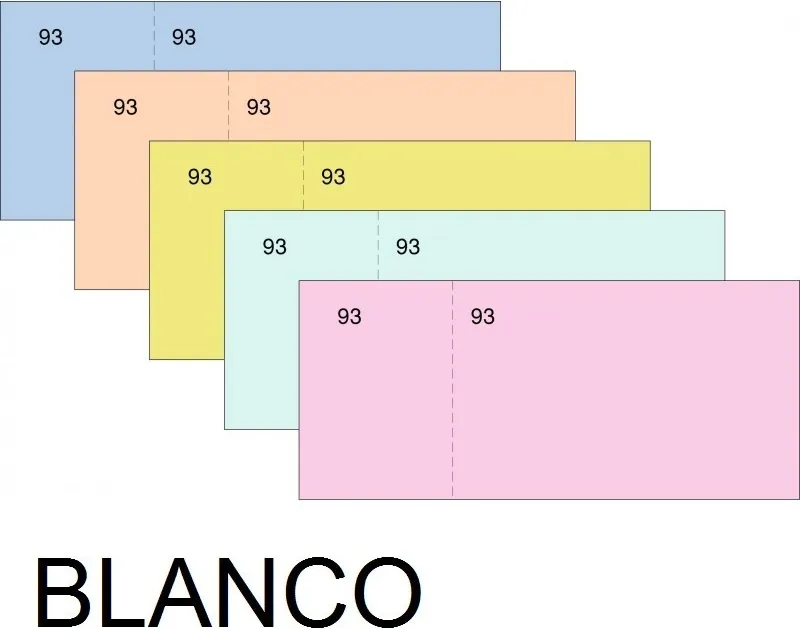 TALONARIO CAJA T-59 62X14,5 COLORES