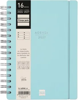 AGENDA FINOCAM 16 MESES HAIKU E10 SV HORIZ.AZUL 26-27