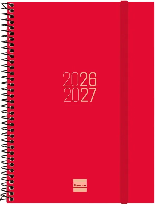 AGENDA FINOCAM ESPIRAL E10 SV ROJO 26-27
