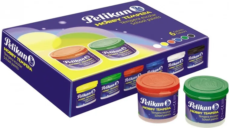 TÉMPERA PELIKAN 742/40ML C/6 COLORES