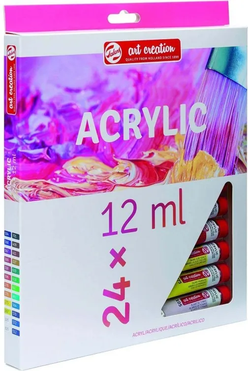 ESTUCHE ACRILICO TALENS 24 COLORES