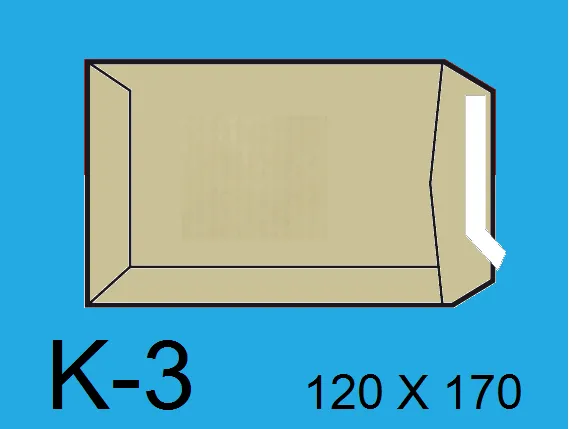 BOLSA 120X170 K-3 KRAFT C/1000