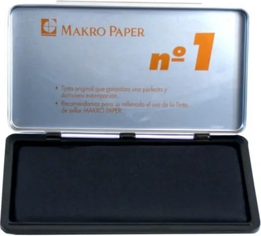 Tampón Plus Office Nº1 Negro 10x17cm