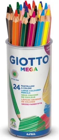 LÁPIZ GIOTTO COLORES MEGA 24 UNIDADES