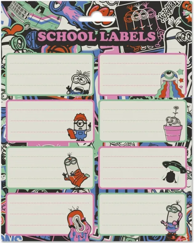 ETIQUETAS ESCOLARES MINIONS