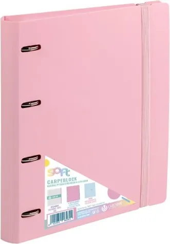 CARPEBLOC A4 4AN FOAM SOFT POLIPROPILENO ROSA