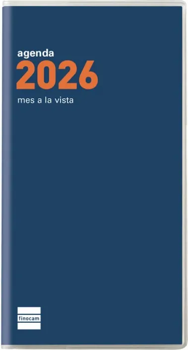 AGENDA CÓCTEL PL4 80X150 MES VISTA AZUL 2026