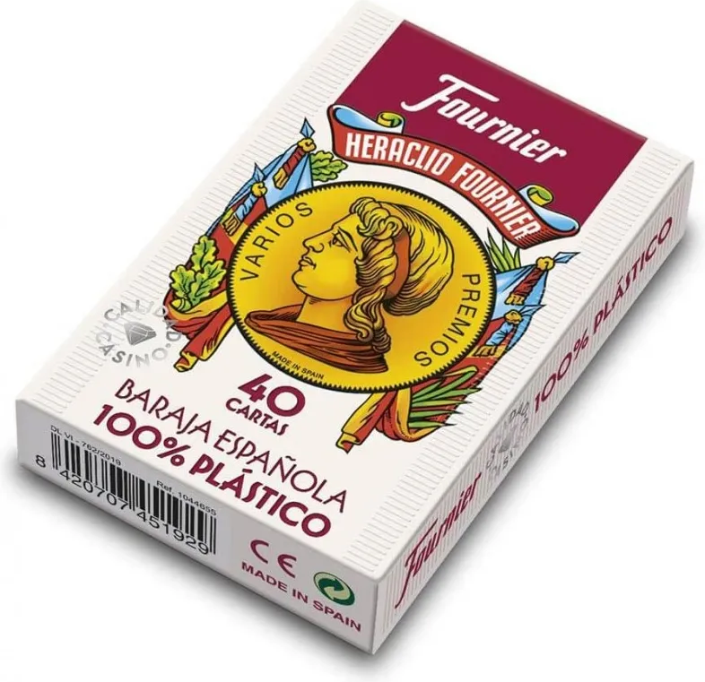 BARAJA ESPAÑOLA FOURNIER 40 CARTAS PLÁSTICO