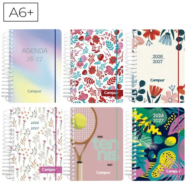 AGENDA ESCOLAR CAMPUS A6+ 1DP TAPA PP 26-27 FANTASÍA I