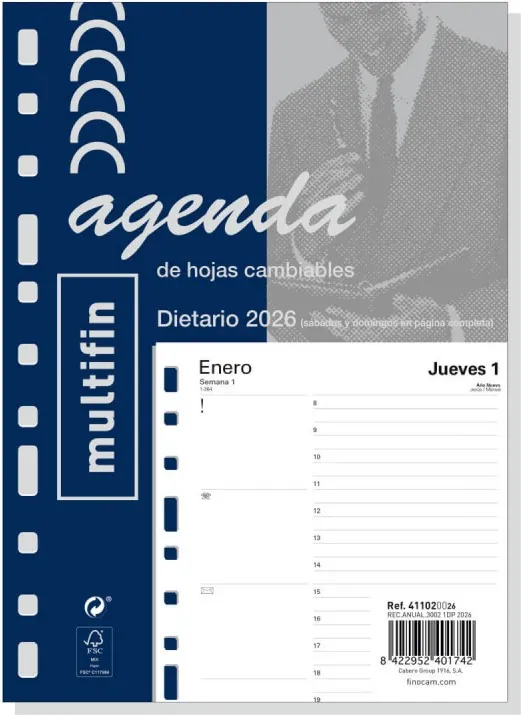 RECAMBIO MULTIFIN ANUAL 3002  1DP 155X215 2026