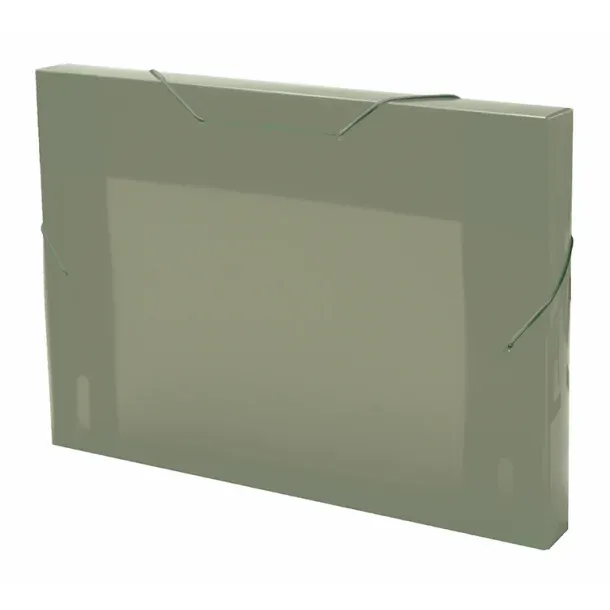 CARPETA PROYECTO A4+ PP 3CM TRASL.GRIS MANHATTAN