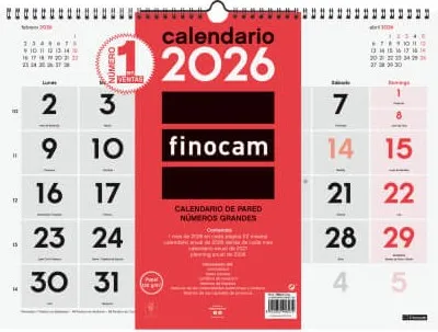 CALENDARIO PARED NºGRANDES L 430X310 2026