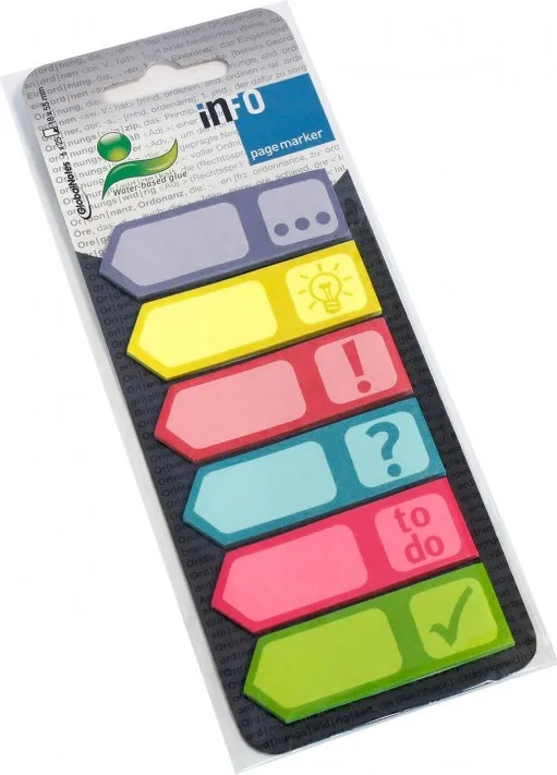SEÑALIZADOR 6 COLORES SIMBOLOS