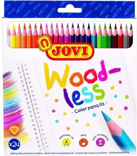 LAPICEROS WOODLESS JOVI 24 COLORES TRIANG.