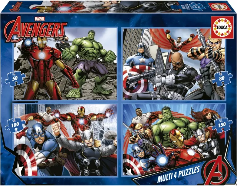MULTI 4 PUZZLES AVENGERS