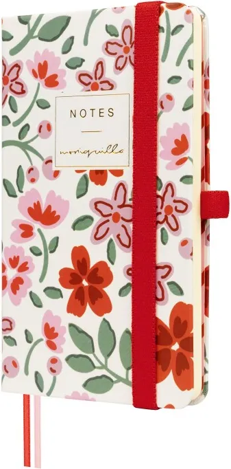 CUADERNO MONIQUILLA T.DURA 9X15 LISO ROJO