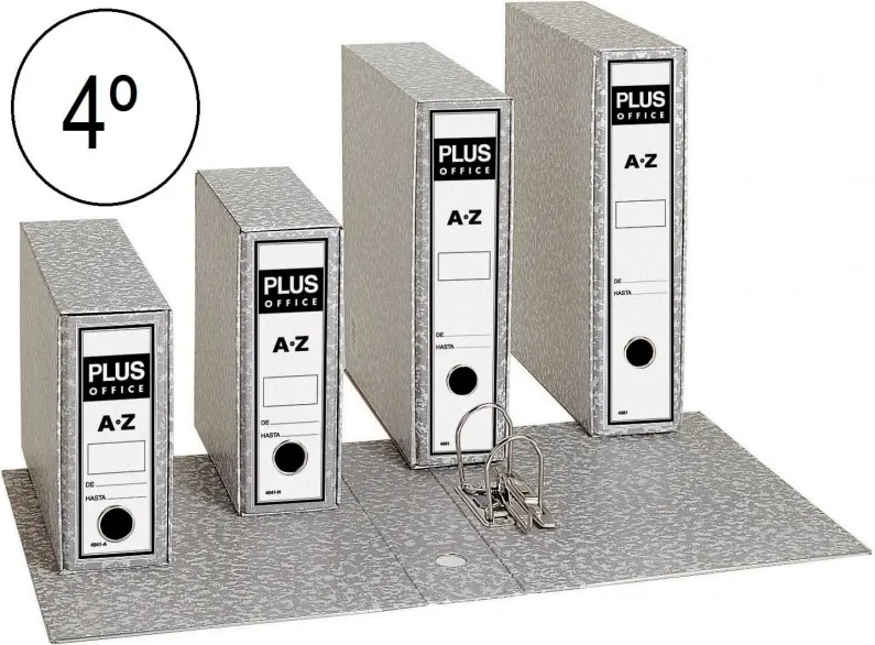 ARCHIVADOR 4º PLUS GRIS