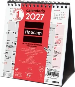 CALENDARIO SOBREMESA ESCRIBIR NEUTRO XS 140X150 2027