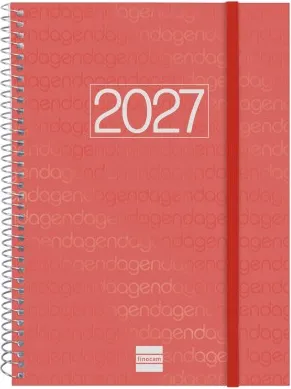 AGENDA YEAR E10 155X212  SV 2027 ROJO