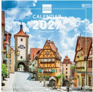CALENDARIO PARED 30X30 2027 CHARMING INT